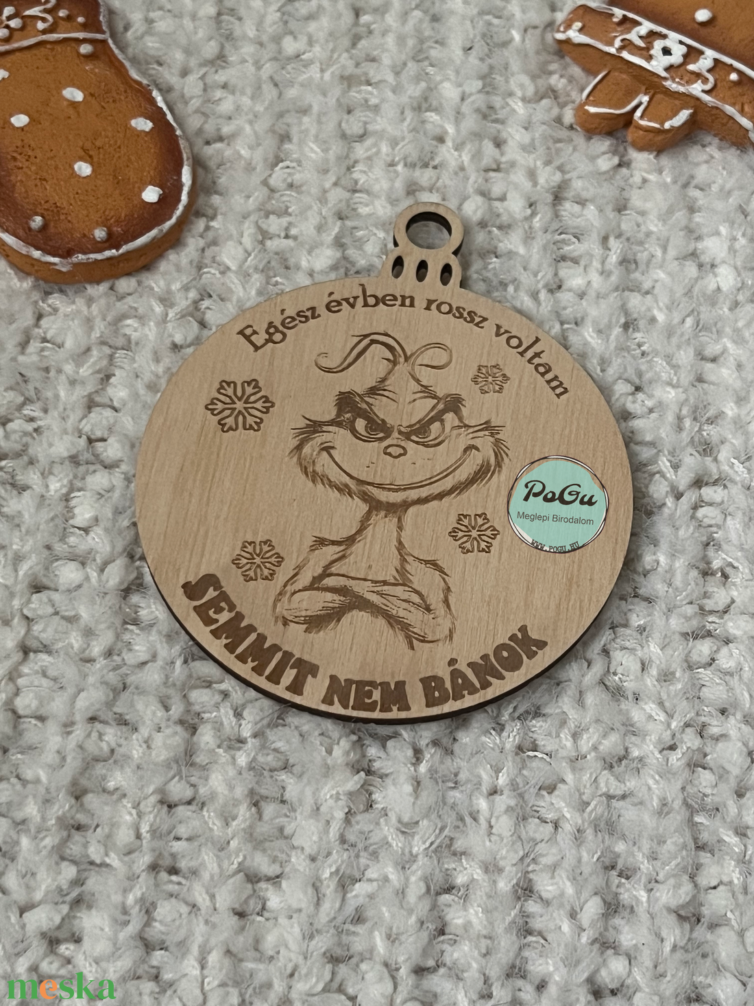 Grinch4 karácsonyfa dísz - karácsony - karácsonyi lakásdekoráció - karácsonyfadíszek - Meska.hu