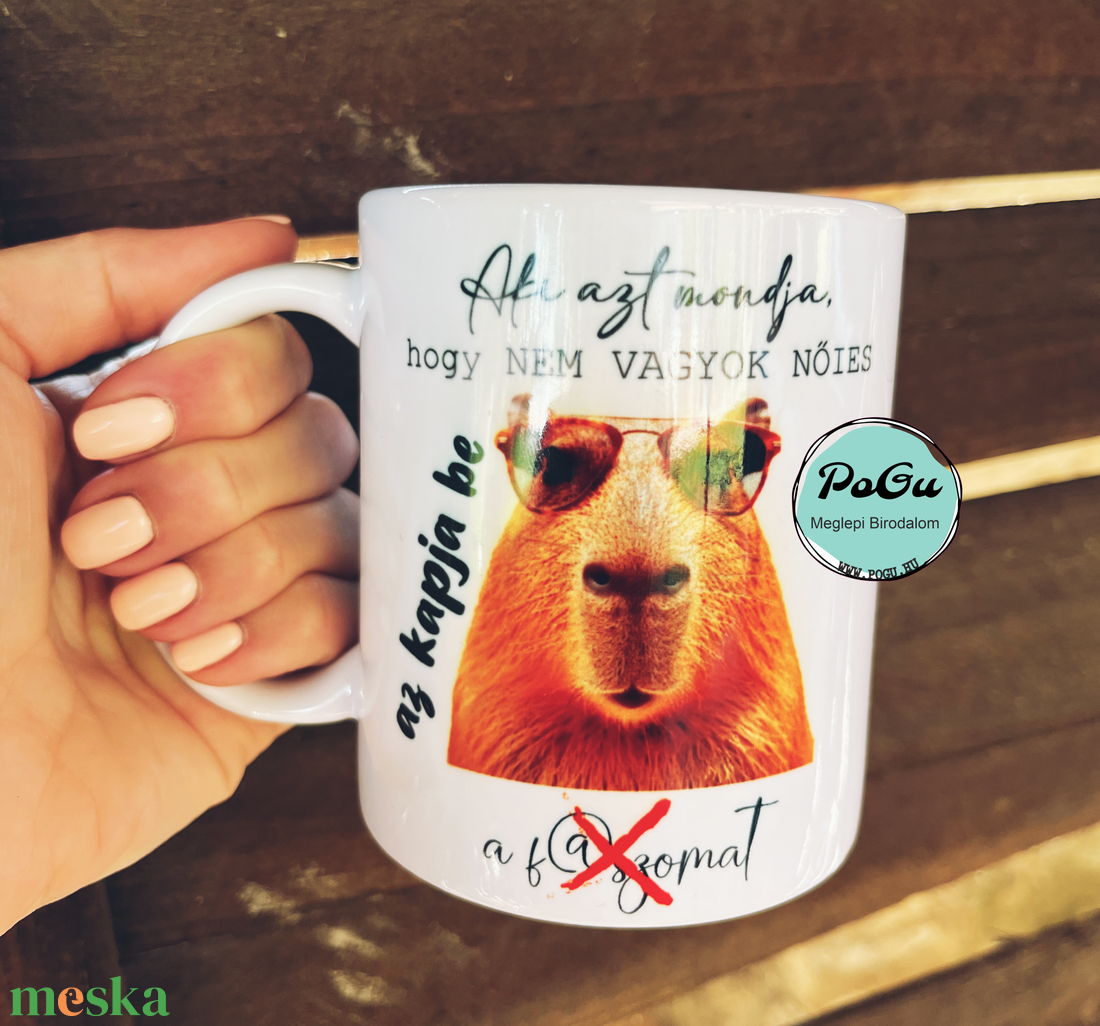 Capibara2 bögre - otthon & életmód - konyhafelszerelés, tálalás - tálalás - bögre & csésze - Meska.hu