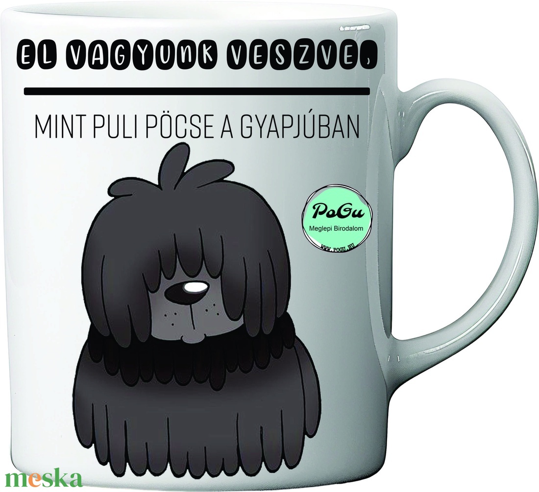 Puli bögre - otthon & életmód - konyhafelszerelés, tálalás - tálalás - bögre & csésze - Meska.hu
