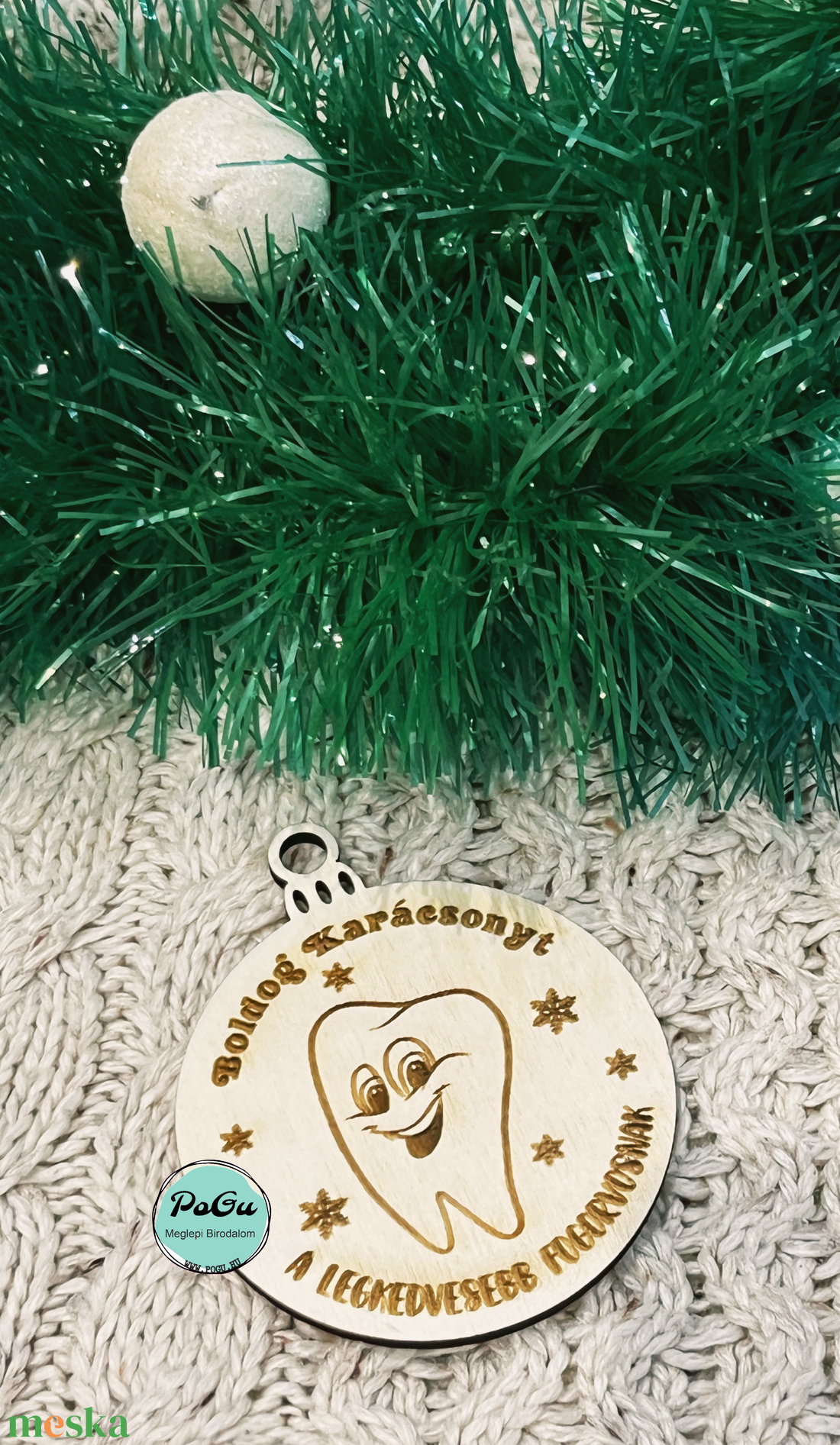 Karácsonyfa dísz fogorvosnak - karácsony - karácsonyi lakásdekoráció - karácsonyi lakásdíszek - Meska.hu