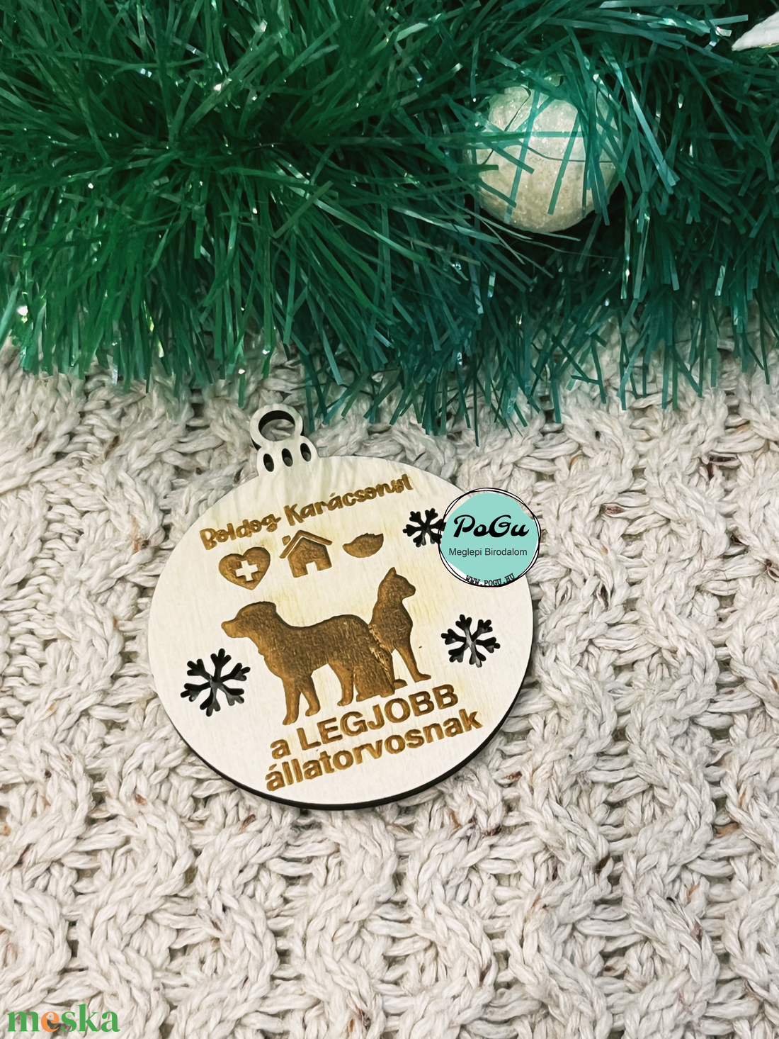 Karácsonyfa dísz állatorvosnak - karácsony - karácsonyi lakásdekoráció - karácsonyfadíszek - Meska.hu