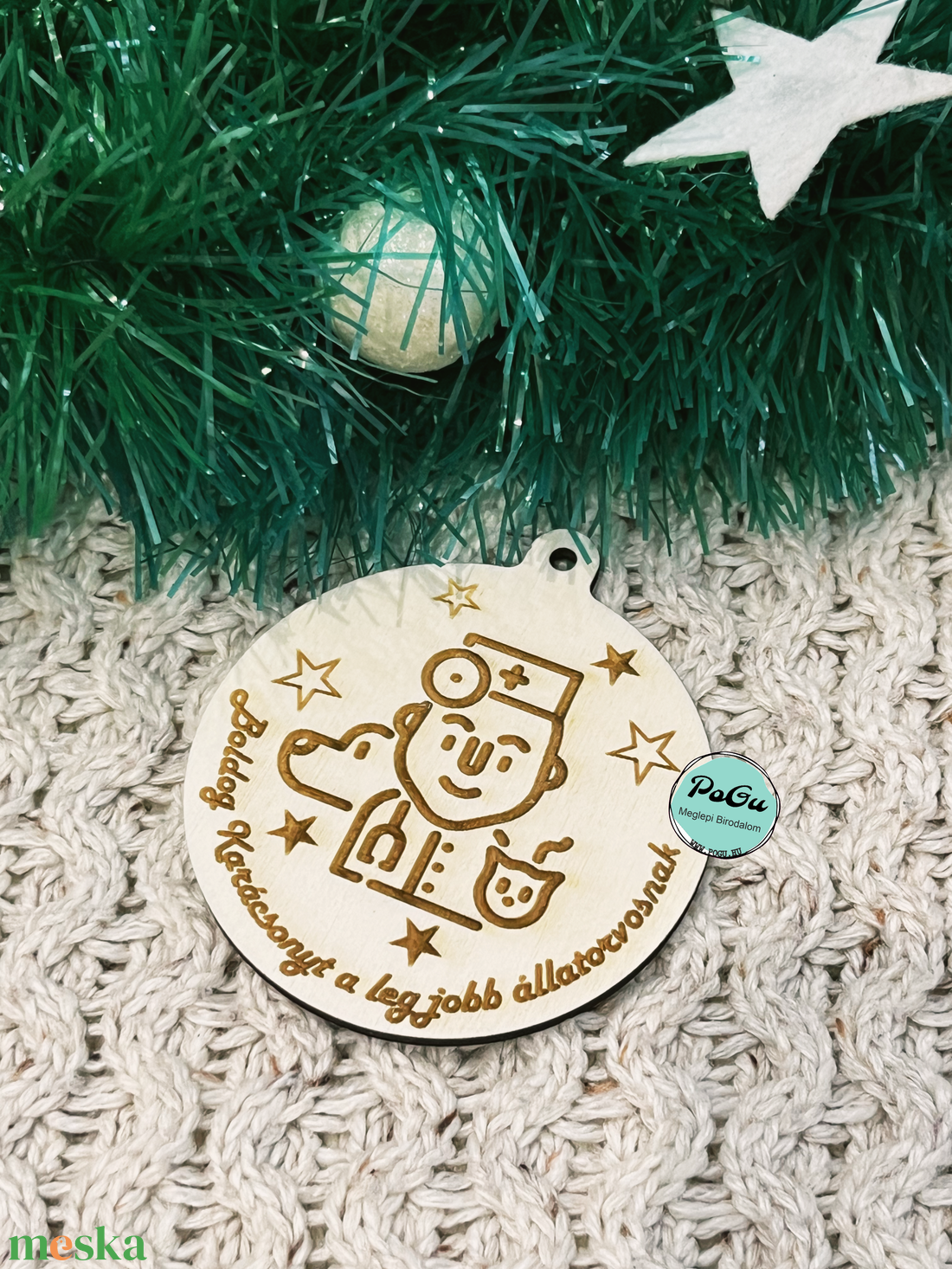 Karácsonyfa dísz állatorvosnak - karácsony - karácsonyi lakásdekoráció - karácsonyfadíszek - Meska.hu