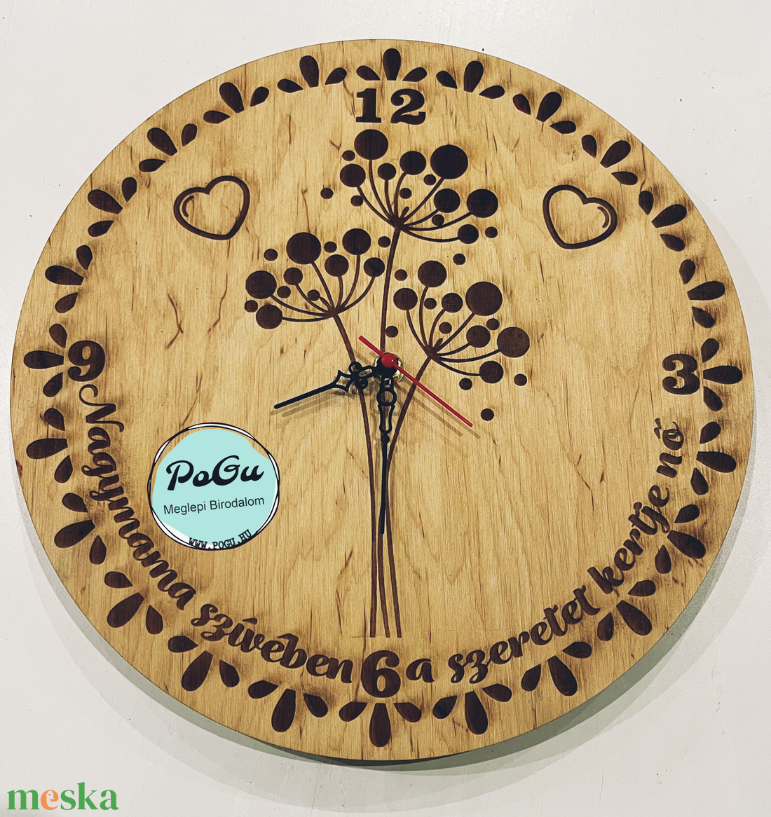 Mama fali óra  - otthon & életmód - dekoráció - fali és függő dekoráció - falióra & óra - Meska.hu
