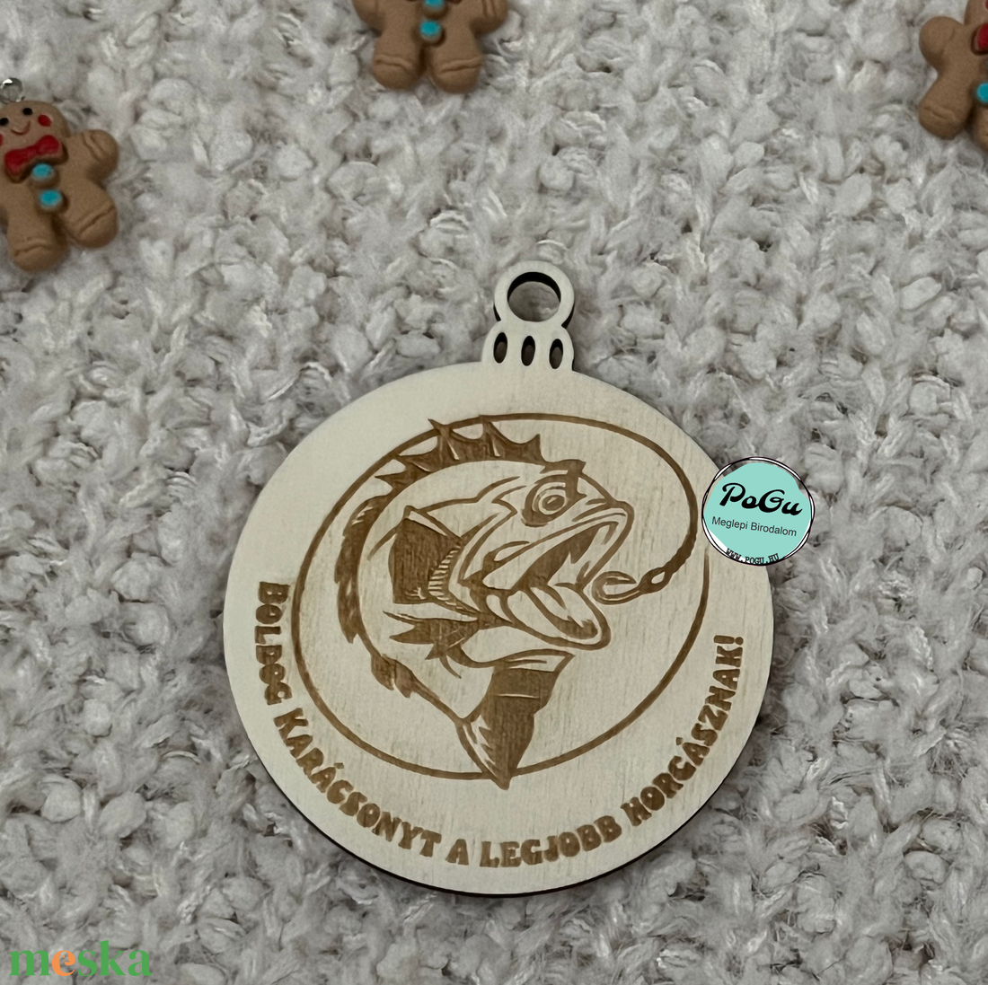 Horgász2 karácsonyfa dísz - karácsony - karácsonyi lakásdekoráció - karácsonyfadíszek - Meska.hu