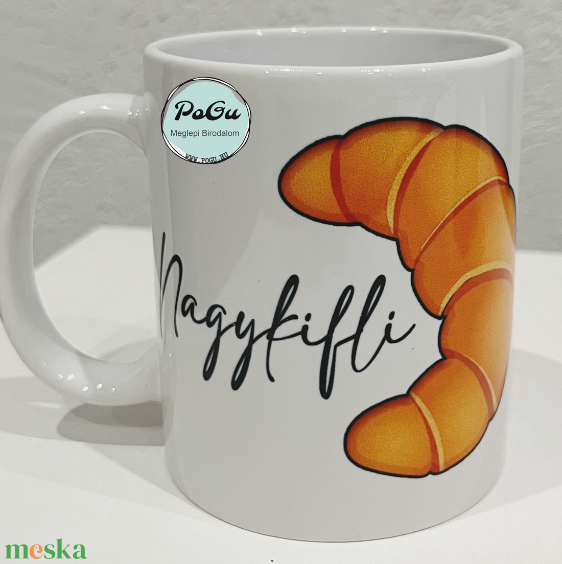 Kiskifli, nagykifli páros bögre - otthon & életmód - konyhafelszerelés, tálalás - tálalás - bögre & csésze - Meska.hu