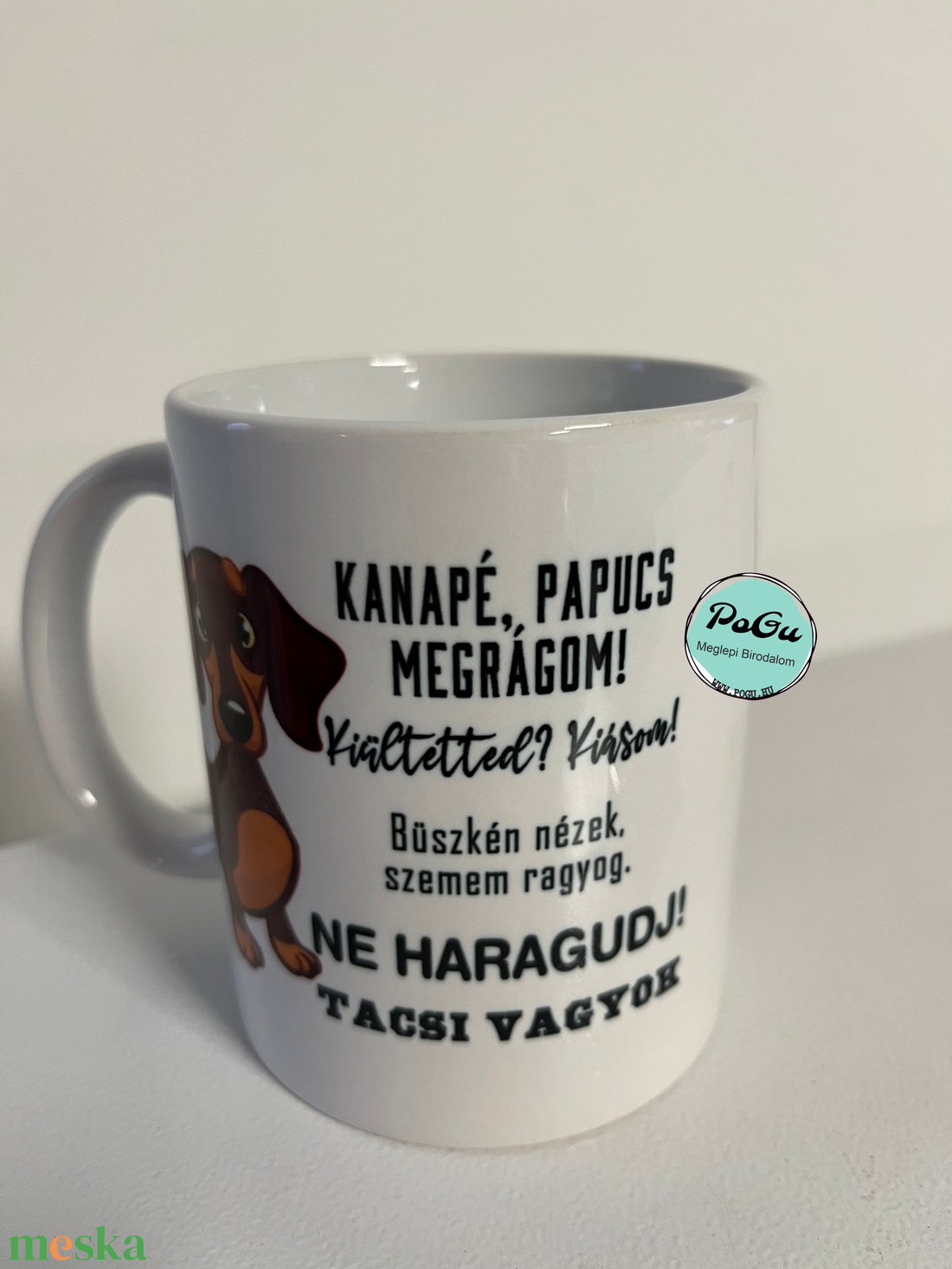 Tacskó2 bögre  - otthon & életmód - konyhafelszerelés, tálalás - tálalás - bögre & csésze - Meska.hu