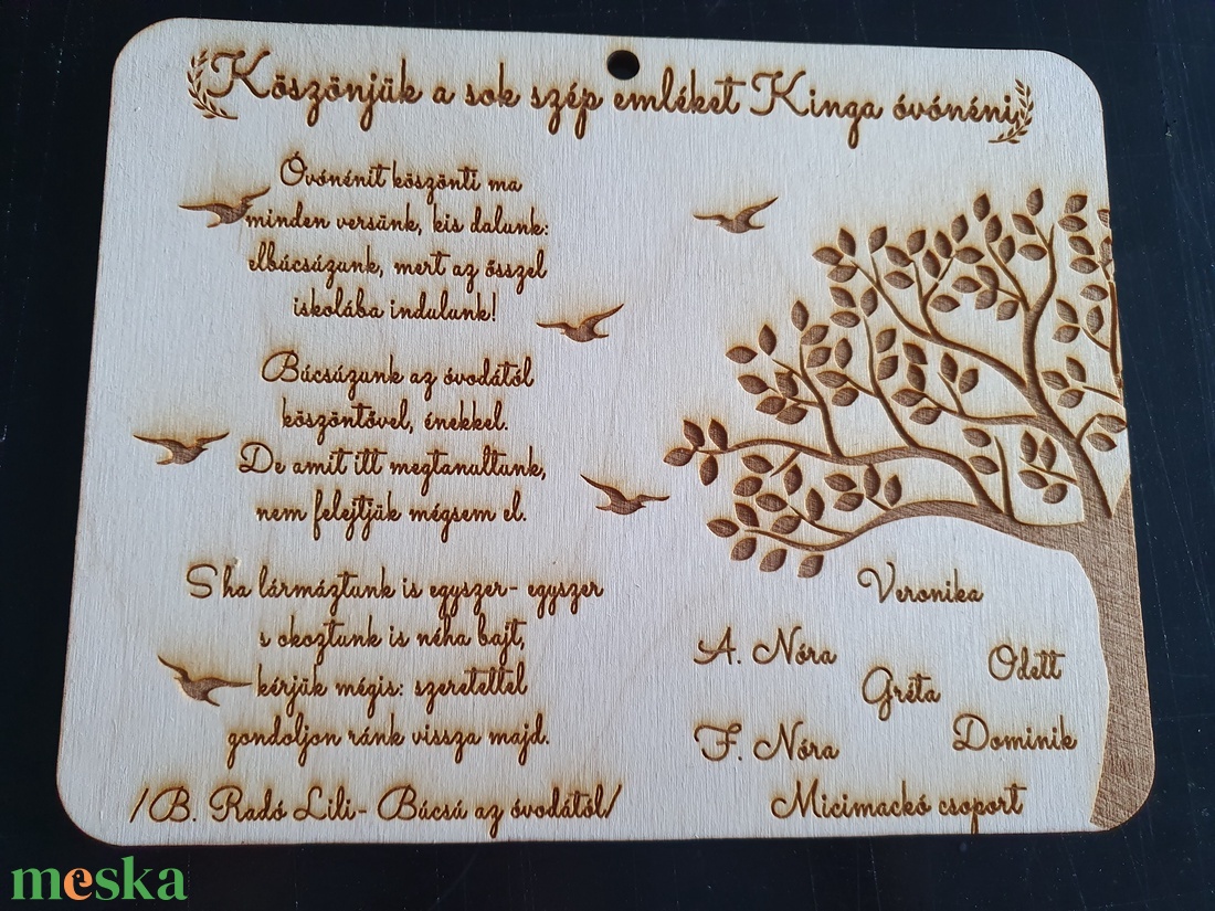 Tábla óvodás/bölcsis ballagásra fecskés - otthon & életmód - dekoráció - fali és függő dekoráció - falra akasztható dekor - Meska.hu