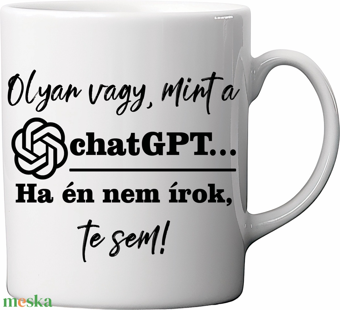 ChatGPT bögre  - otthon & életmód - konyhafelszerelés, tálalás - tálalás - bögre & csésze - Meska.hu