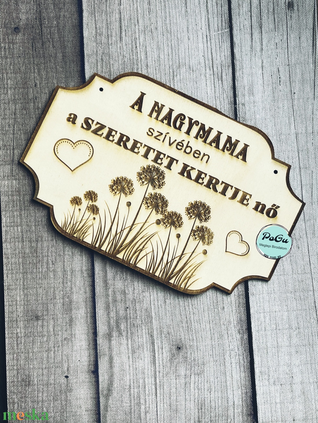 Nagymama kertje tábla  - otthon & életmód - dekoráció - fali és függő dekoráció - falra akasztható dekor - Meska.hu