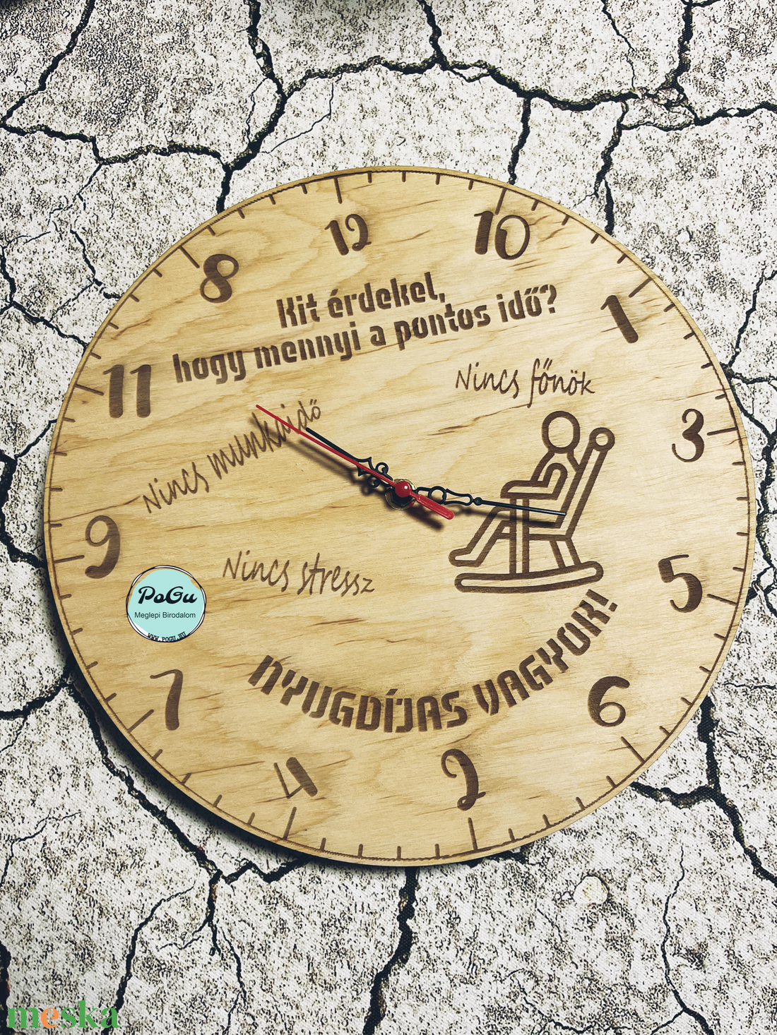 Nyugdíjas falióra - otthon & életmód - dekoráció - fali és függő dekoráció - falióra & óra - Meska.hu