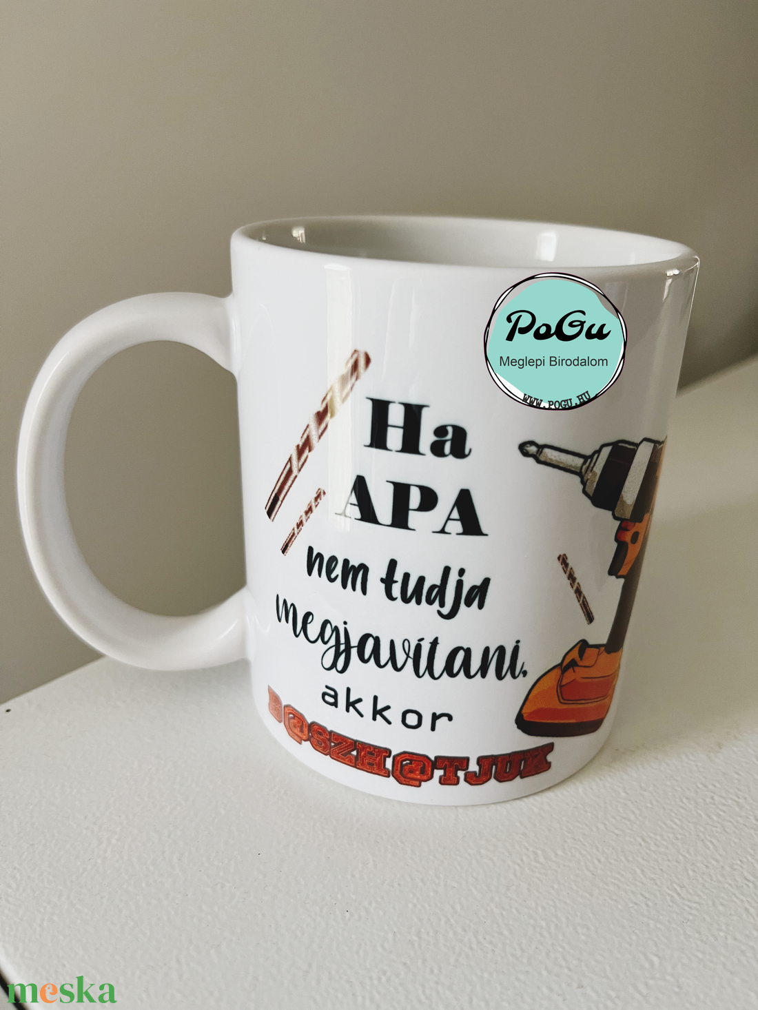 Ha Apa nem tudja bögre - otthon & életmód - konyhafelszerelés, tálalás - tálalás - bögre & csésze - Meska.hu