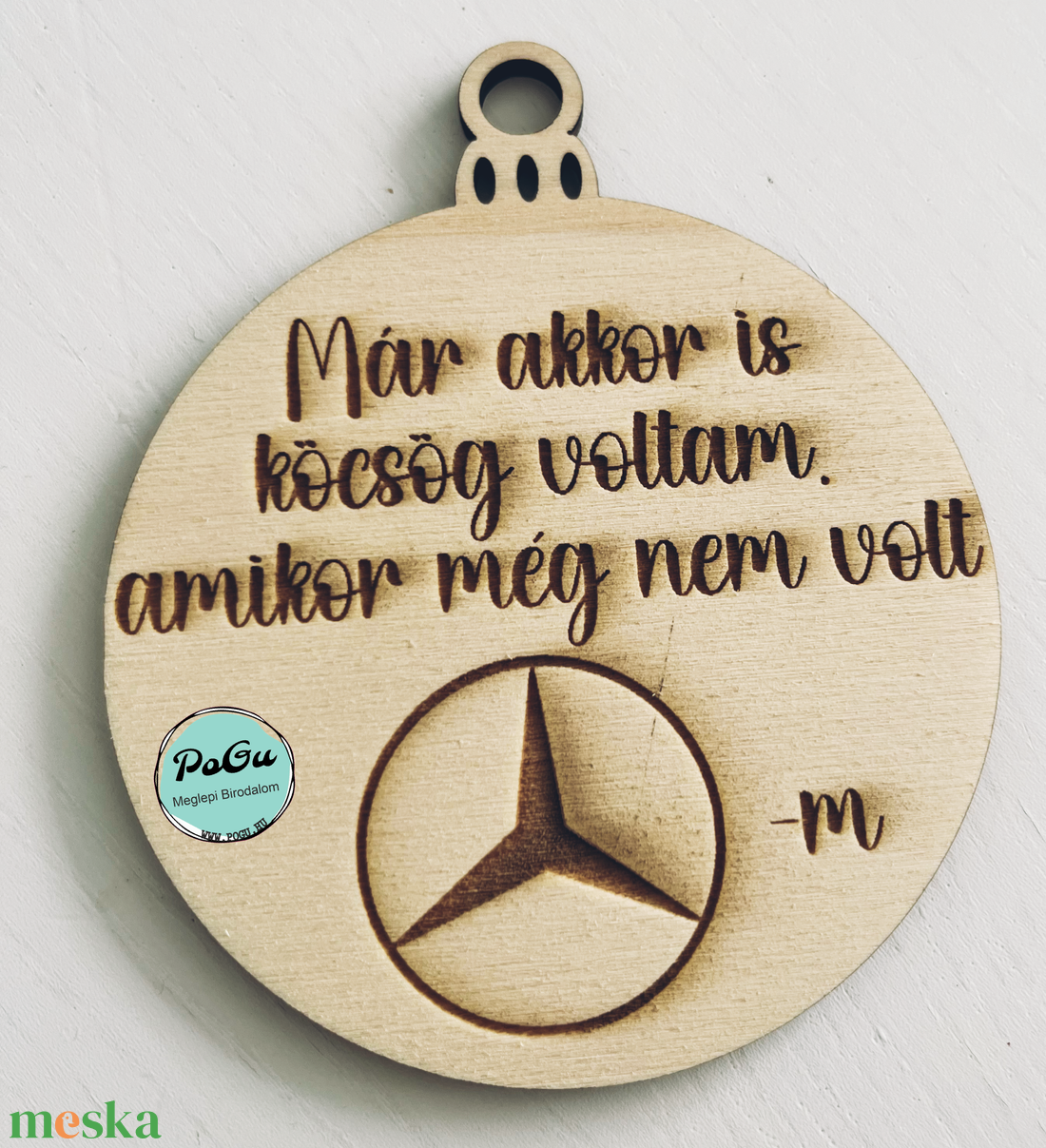 Mercedes karácsonyfa dísz - karácsony - karácsonyi lakásdekoráció - karácsonyfadíszek - Meska.hu