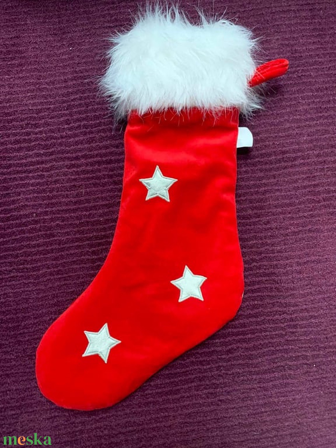 Mikulás csizma - Hóember -  - Meska.hu