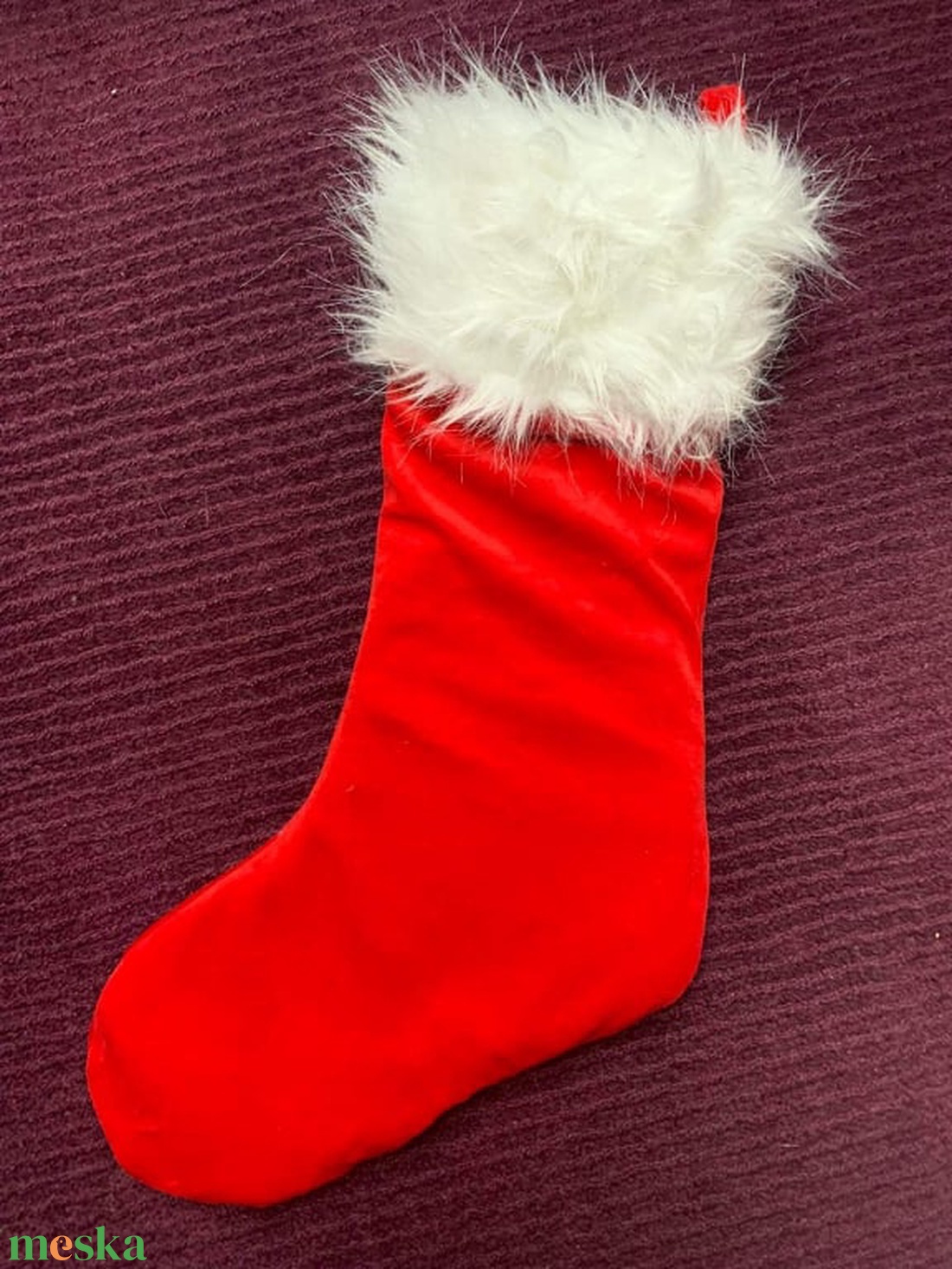 Mikulás csizma - Hóember -  - Meska.hu