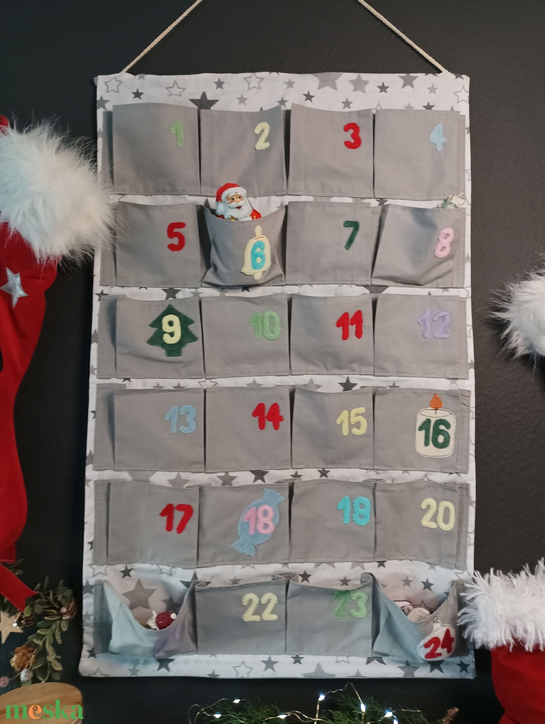  Színes adventi naptár -  - Meska.hu