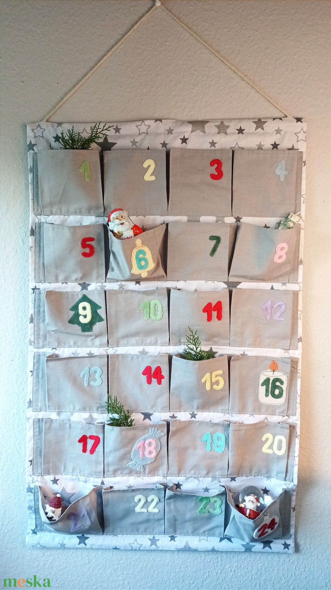  Színes adventi naptár -  - Meska.hu