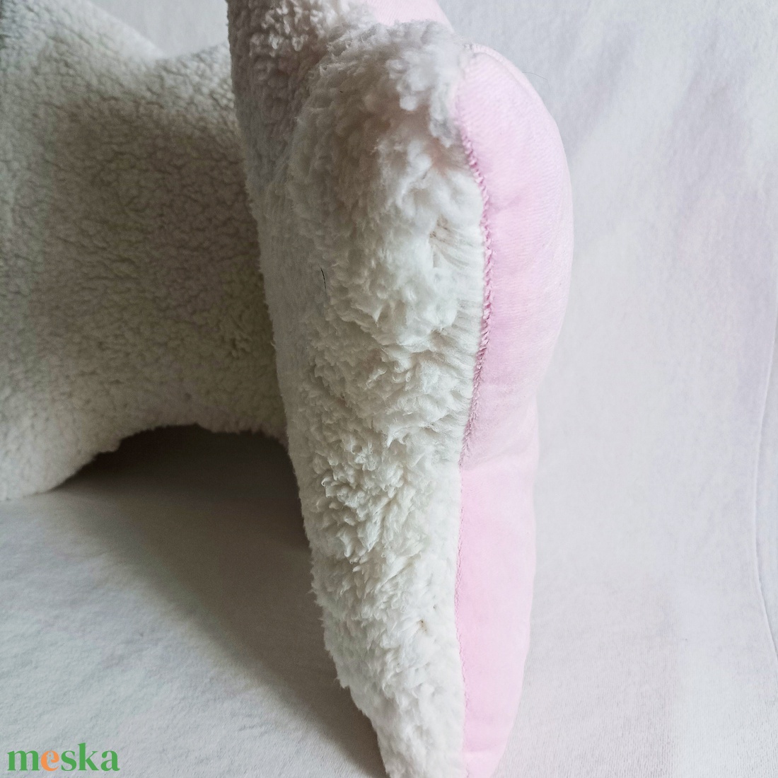 Sherpa csillag párna - rózsaszín - otthon & életmód - lakástextil - párna & párnahuzat - forma párna - Meska.hu