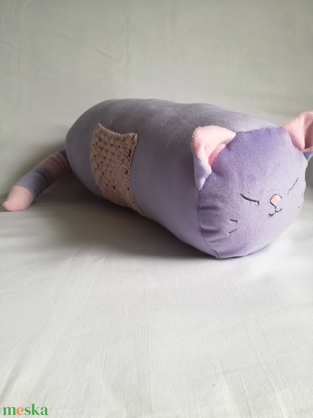 Állatos hengerpárna - baba - mama - babaszoba dekoráció - gyerek díszpárna - Meska.hu