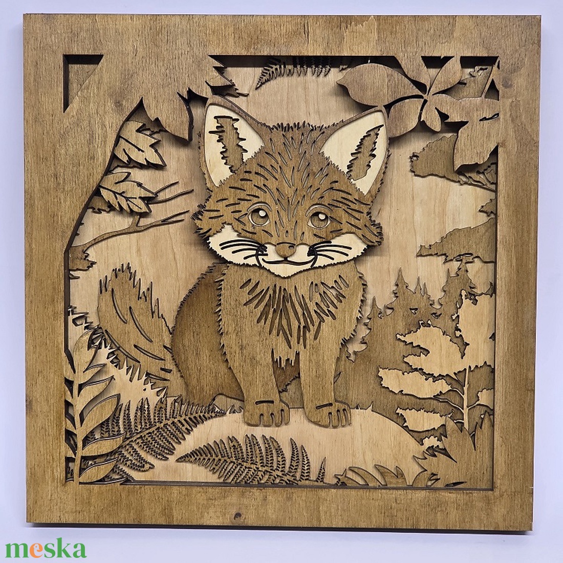 6 rétegű 3D lézervágott fali dekor kép - otthon & életmód - dekoráció - fali és függő dekoráció - falra akasztható dekor - Meska.hu