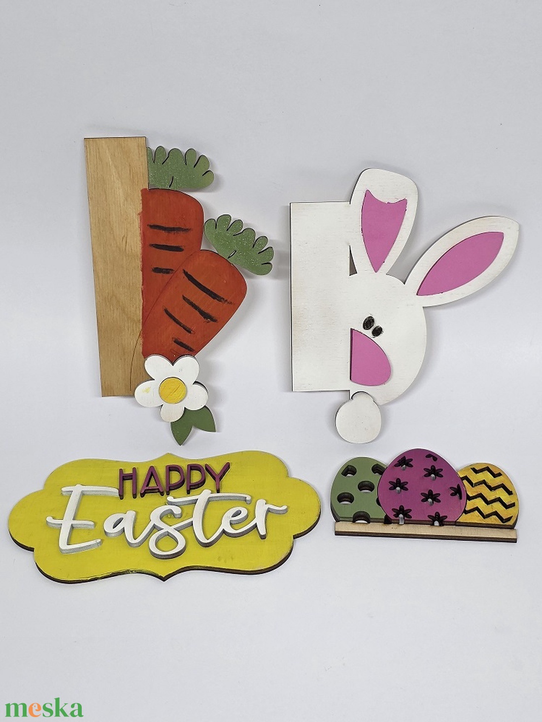 Húsvéti üdvözlőtábla - otthon & életmód - dekoráció - ajtó- és ablak dekoráció - ajtótábla - Meska.hu
