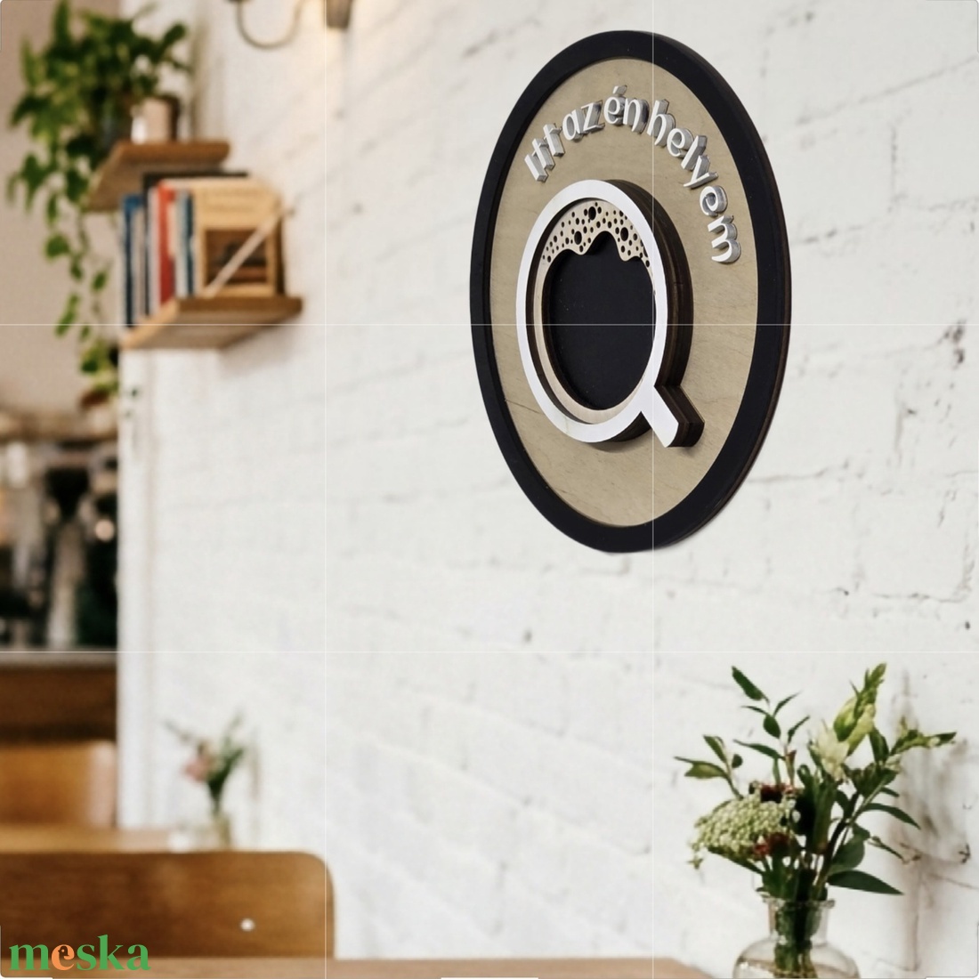 Hangulatos kávézó fali dekor kép - otthon & életmód - dekoráció - fali és függő dekoráció - falra akasztható dekor - Meska.hu