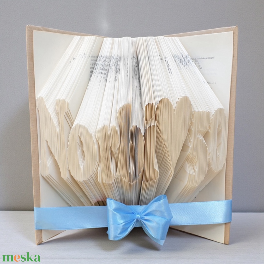 Egysoros könyvszobrok  - otthon & életmód - dekoráció - asztal és polc dekoráció - könyvszobor - Meska.hu