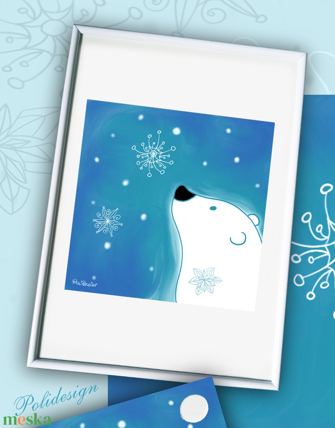 Lámpa - Jegesmedve - elektromos asztali lámpa - otthon & életmód - lámpa - asztali lámpa - Meska.hu