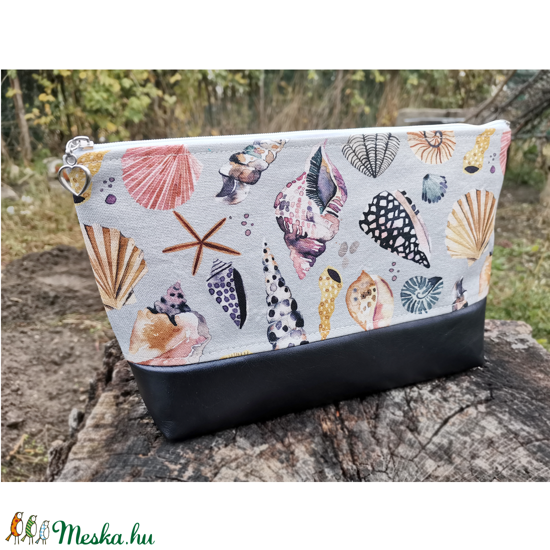 Szütyő/ Sminkes táska/ Neszeszer � Tengeri kagylókkal  - táska & tok - neszesszer - Meska.hu