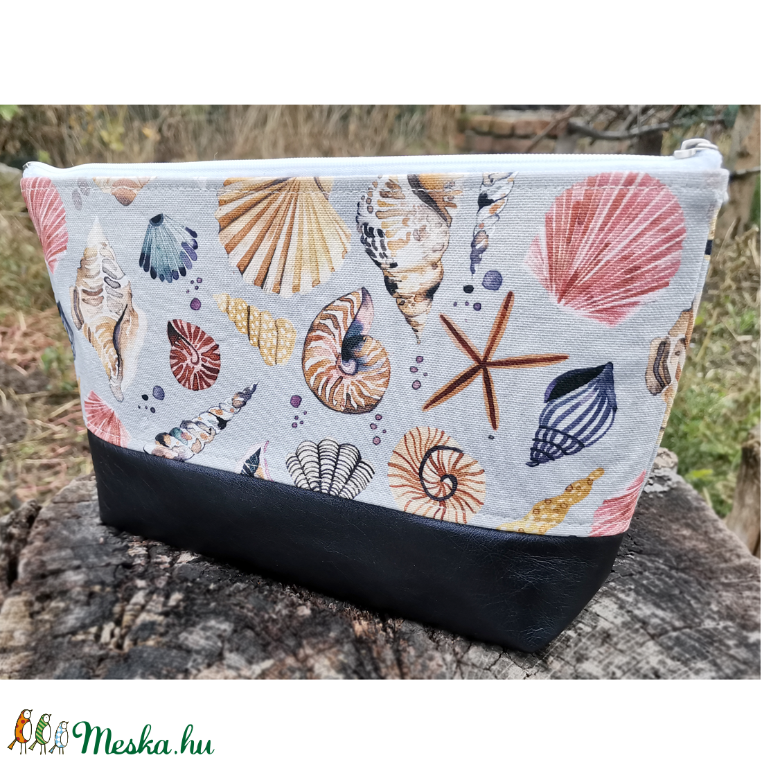 Szütyő/ Sminkes táska/ Neszeszer � Tengeri kagylókkal  - táska & tok - neszesszer - Meska.hu
