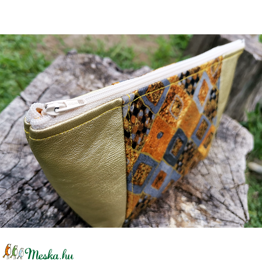 Sminkes táska / neszeszer / utazótáska (inspirálta Gustav Klimt) - táska & tok - neszesszer - Meska.hu