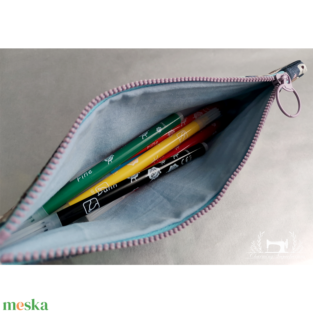 Tolltartó � Kék medve - otthon & életmód - papír, írószer - tolltartó & ceruzatekercs - Meska.hu