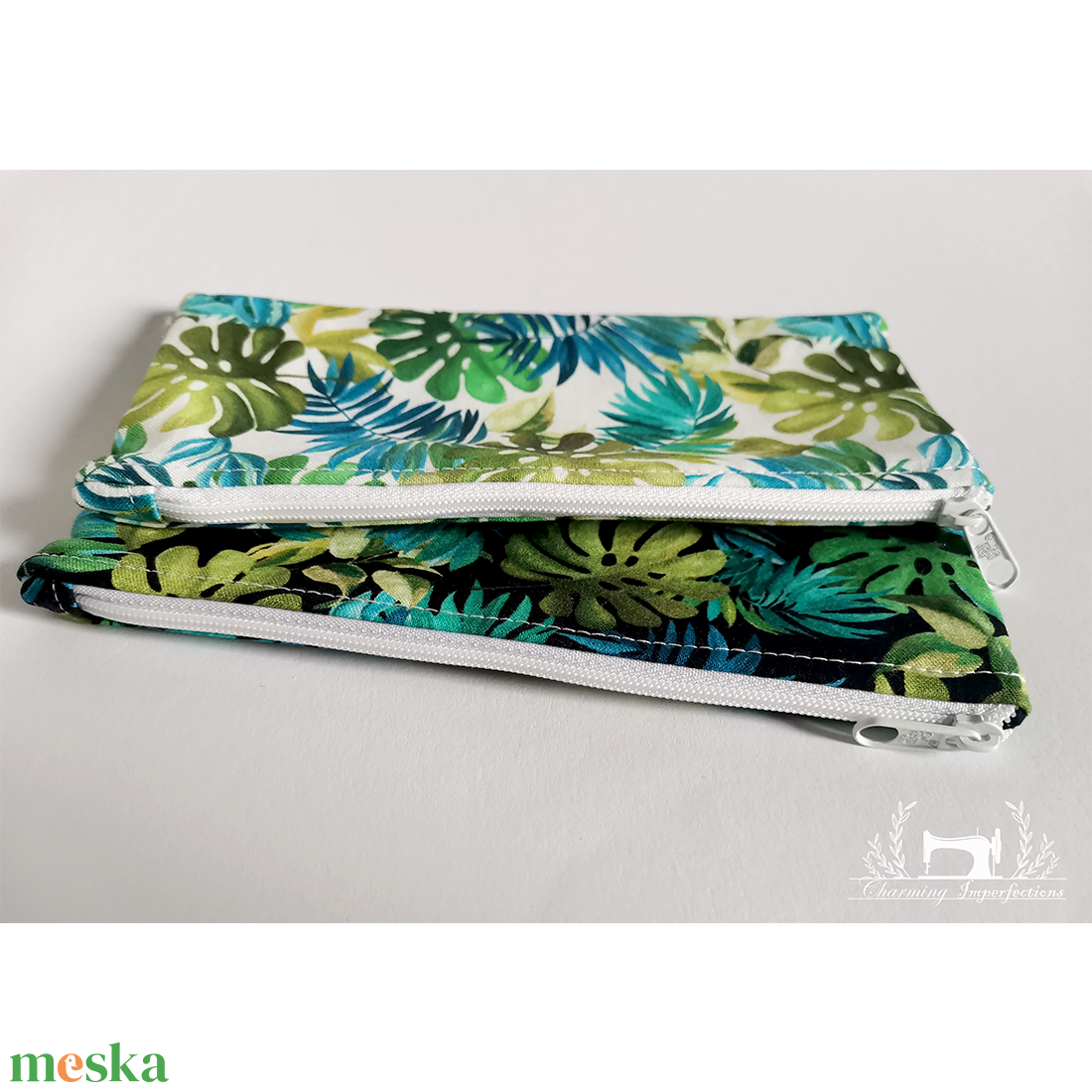 Monstera levelek mini neszeszer szett - táska & tok - neszesszer - Meska.hu Monstera levelek mini neszeszer szett - táska & tok - neszesszer - Meska.hu