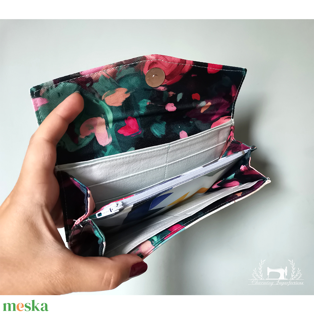 Festő vászon pénztárca - táska & tok - pénztárca & más tok - pénztárca - női pénztárca - Meska.hu