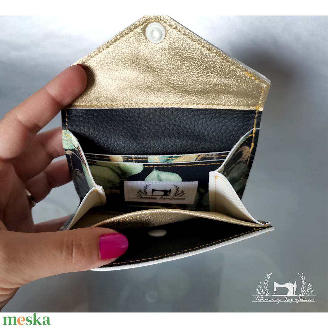 Éjszakai levelek  - parti minitárca - táska & tok - pénztárca & más tok - pénztárca - női pénztárca - Meska.hu