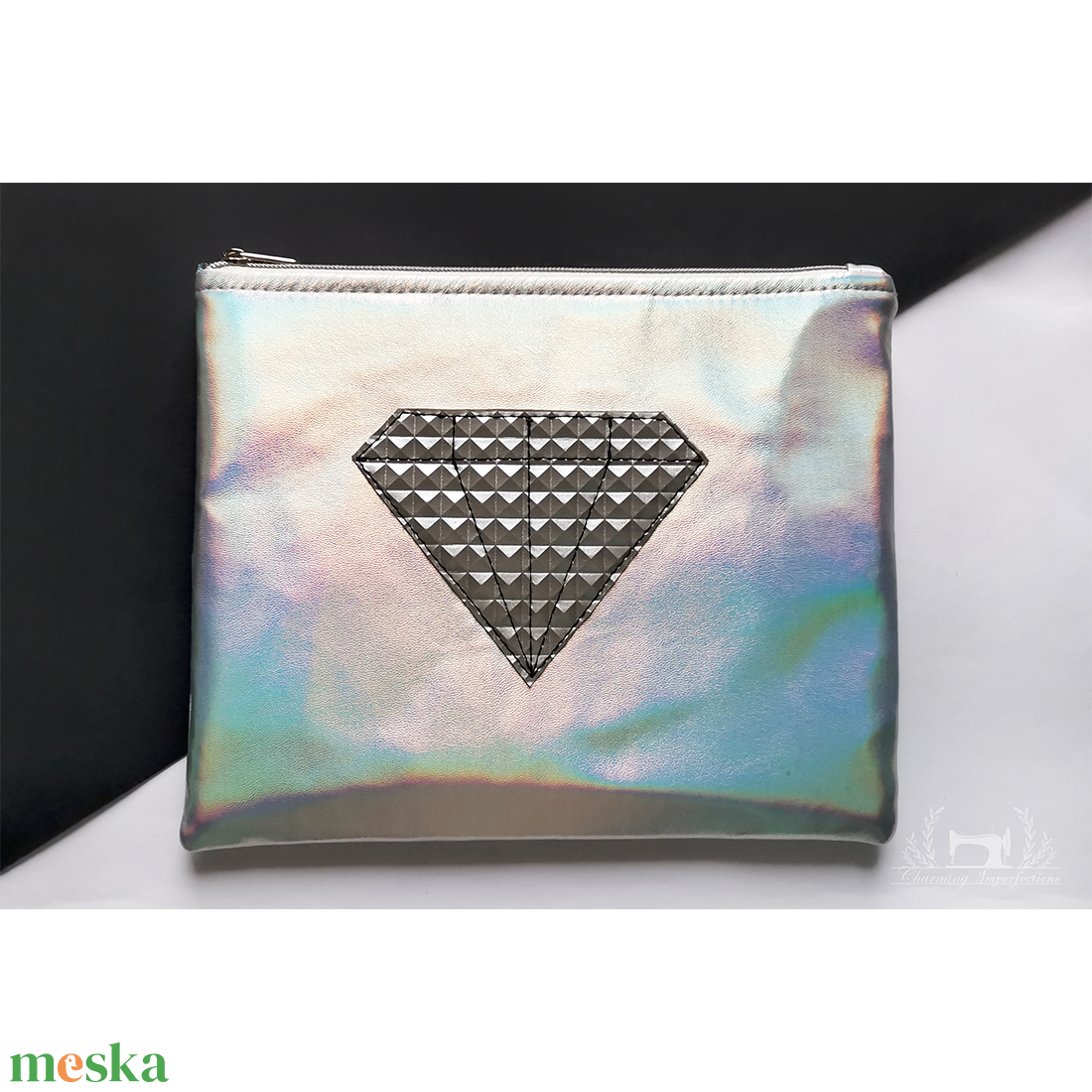 Holo gyémánt � lapos neszeszer / pipere táska  - táska & tok - neszesszer - Meska.hu