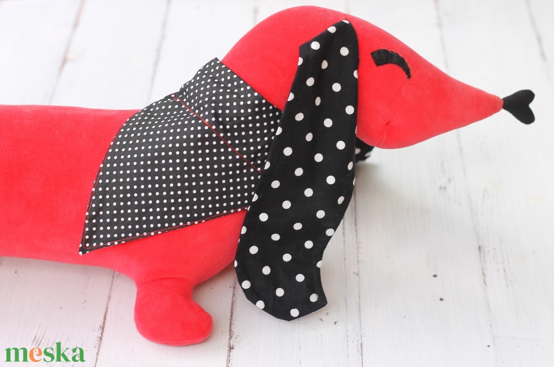 Polka Dog kutyakendő - nyakörvre húzható, S-es - otthon & életmód - kisállatoknak - kutyáknak - kutya ékszerek, masnik - Meska.hu