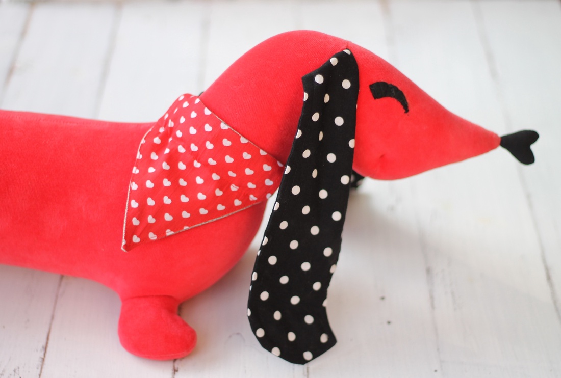 Polka Dog kutyakendő - nyakörvre húzható, M-es  -  - Meska.hu