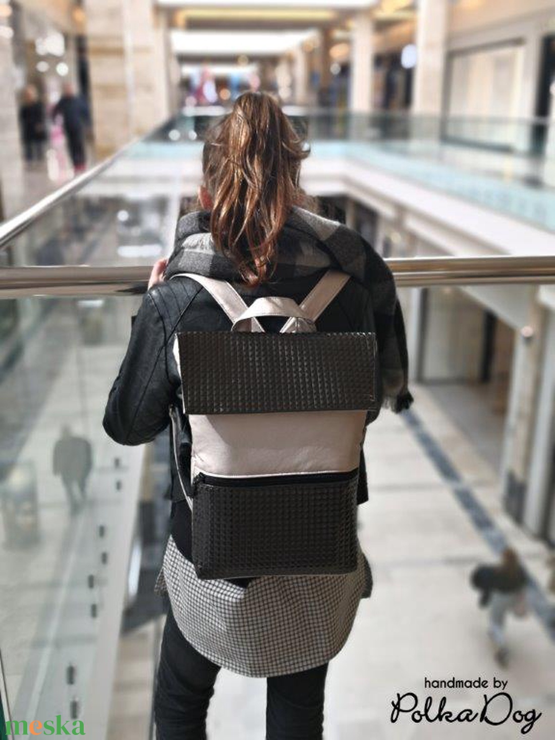 Pezsgő - fekete gyémánt MINI háti - táska & tok - hátizsák - hátizsák - Meska.hu