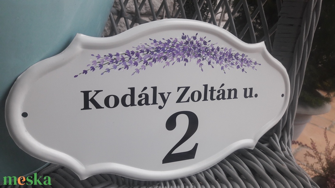 Házszám/utcatábla/névtábla levendulával - otthon & életmód - ház & kert - házszám - Meska.hu Házszám/utcatábla/névtábla levendulával - otthon & életmód - ház & kert - házszám - Meska.hu