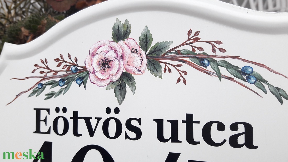 Házszám/utcatábla/névtábla vadrózsával - otthon & életmód - ház & kert - házszám - Meska.hu Házszám/utcatábla/névtábla vadrózsával - otthon & életmód - ház & kert - házszám - Meska.hu