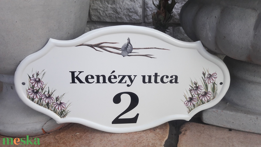 Házszám/utcatábla/névtábla krizantémmal - otthon & életmód - ház & kert - házszám - Meska.hu Házszám/utcatábla/névtábla krizantémmal - otthon & életmód - ház & kert - házszám - Meska.hu