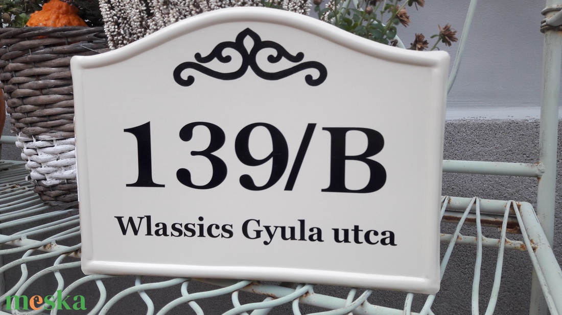 Házszám/utca tábla ornamentikus mintával - otthon & életmód - ház & kert - házszám - Meska.hu Házszám/utca tábla ornamentikus mintával - otthon & életmód - ház & kert - házszám - Meska.hu
