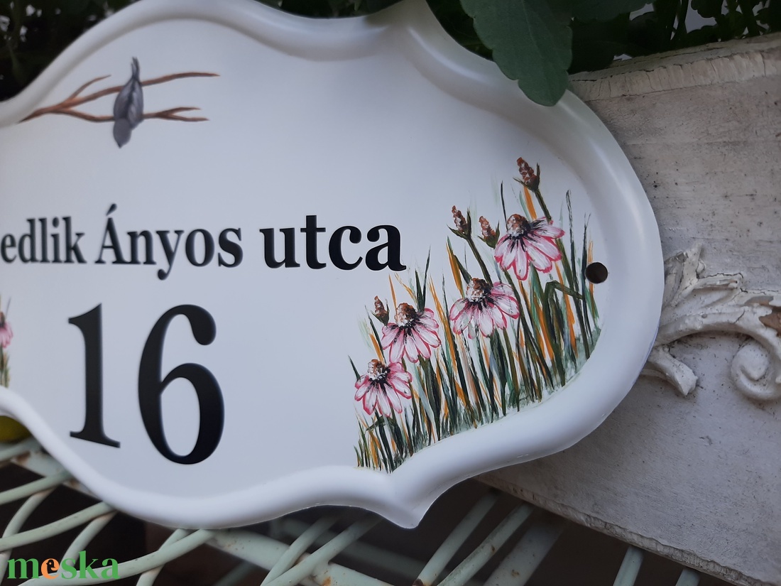 Házszám/utcatábla/névtábla krizantémmal - otthon & életmód - ház & kert - házszám - Meska.hu Házszám/utcatábla/névtábla krizantémmal - otthon & életmód - ház & kert - házszám - Meska.hu