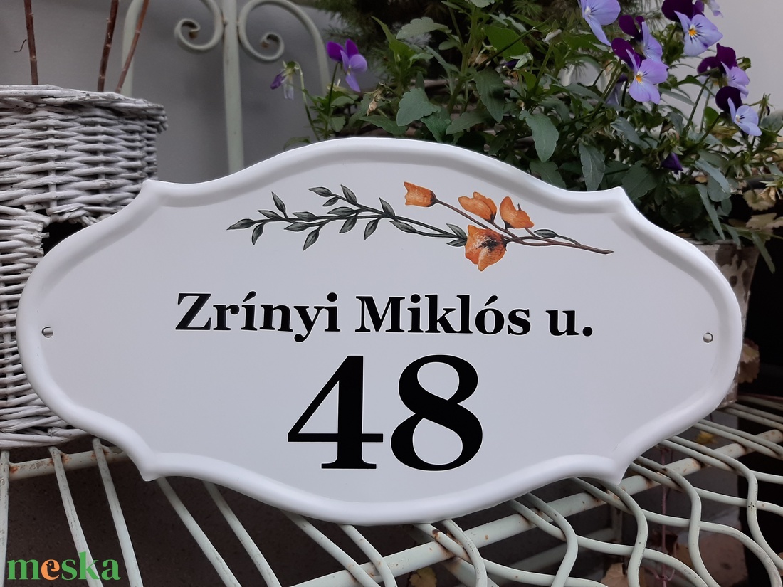 Házszám/utcatábla/névtábla sárga virág mintával - otthon & lakás - ház & kert - házszám - Meska.hu Házszám/utcatábla/névtábla sárga virág mintával - otthon & lakás - ház & kert - házszám - Meska.hu