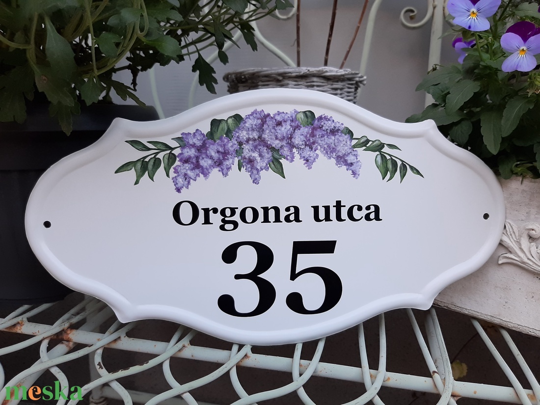 Házszám/utcatábla/névtábla orgona mintával - otthon & életmód - ház & kert - házszám - Meska.hu Házszám/utcatábla/névtábla orgona mintával - otthon & életmód - ház & kert - házszám - Meska.hu
