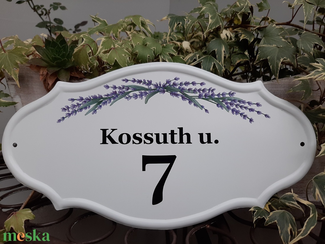 Házszám/utcatábla/névtábla levendulával - otthon & életmód - ház & kert - házszám - Meska.hu Házszám/utcatábla/névtábla levendulával - otthon & életmód - ház & kert - házszám - Meska.hu