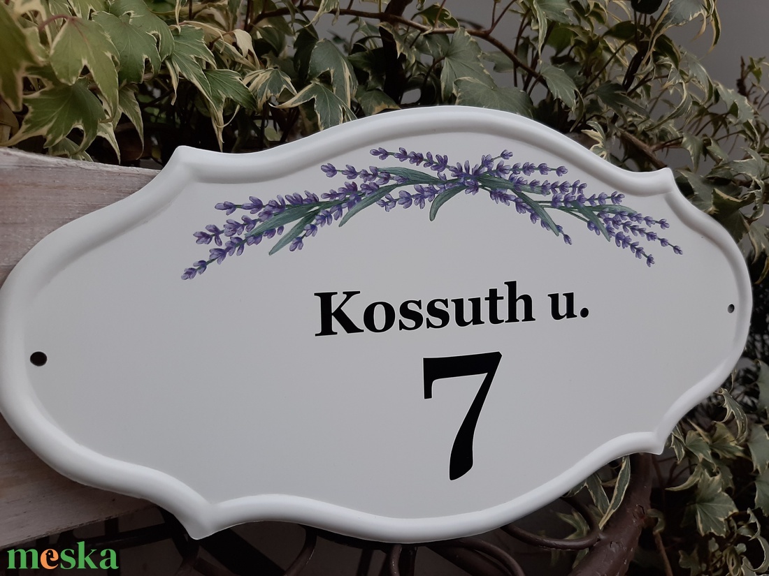 Házszám/utcatábla/névtábla levendulával - otthon & életmód - ház & kert - házszám - Meska.hu Házszám/utcatábla/névtábla levendulával - otthon & életmód - ház & kert - házszám - Meska.hu