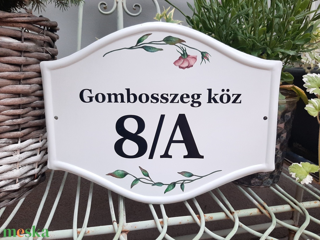 Házszám/utcatábla/névtábla szellőrózsa mintával - otthon & életmód - ház & kert - házszám - Meska.hu Házszám/utcatábla/névtábla szellőrózsa mintával - otthon & életmód - ház & kert - házszám - Meska.hu