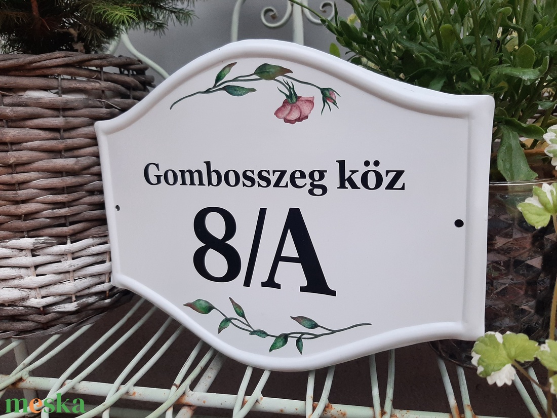 Házszám/utcatábla/névtábla szellőrózsa mintával - otthon & életmód - ház & kert - házszám - Meska.hu Házszám/utcatábla/névtábla szellőrózsa mintával - otthon & életmód - ház & kert - házszám - Meska.hu
