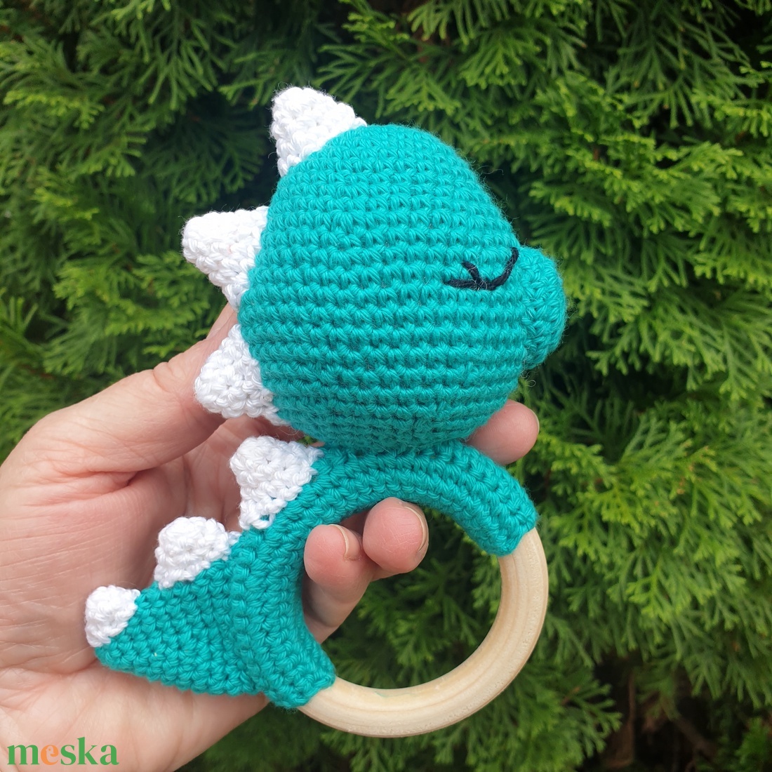 Dínós csörgőszett - játék & sport - 3 éves kor alattiaknak - csörgő - Meska.hu